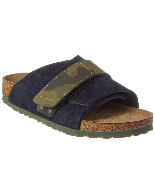 Birkenstock Blue Kyoto Narrow Fit Suede Sandal