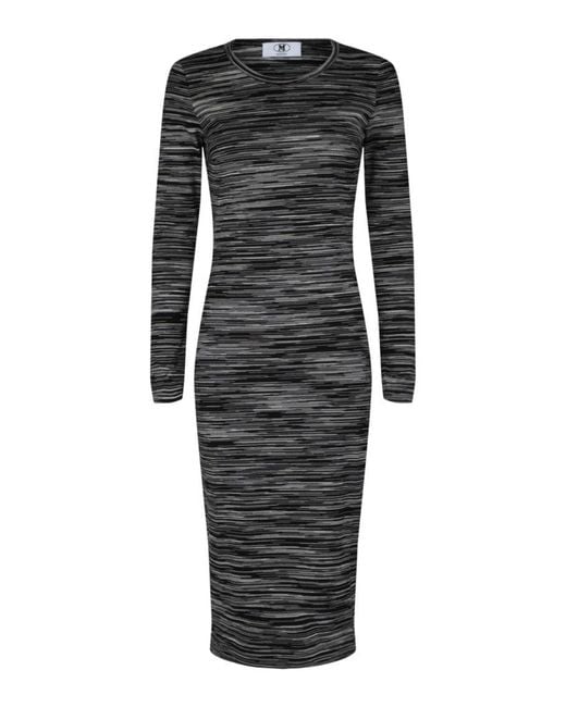 Missoni Black Space Dye Long-Sleeve Bodycon Dress