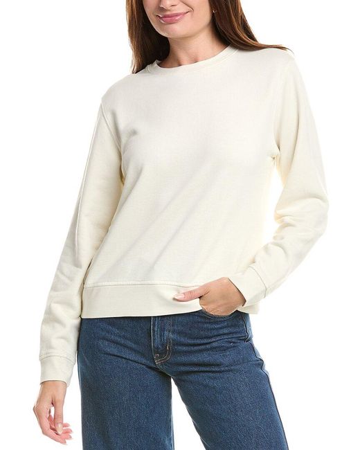 Vince White Pullover Sweatshirt