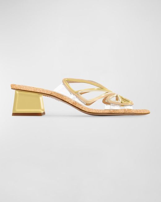 Sophia Webster Metallic Havanna Low Butterfly Mule