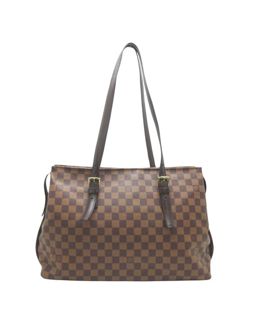 Louis Vuitton Brown Chelsea Canvas Tote Bag (pre-owned)