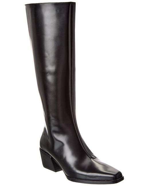 Rag & Bone Black Joni Leather Knee-High Boot