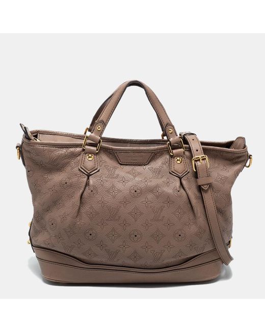 Louis Vuitton Brown Poudre Mahina Leather Stellar Pm Bag