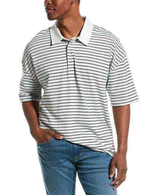 AllSaints Gray Allsaints Ave Polo Shirt for men