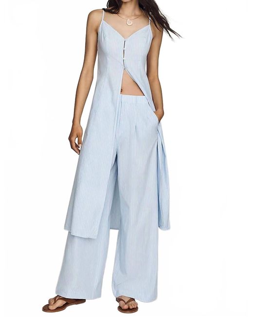 Astr Blue Rena Tunic Top