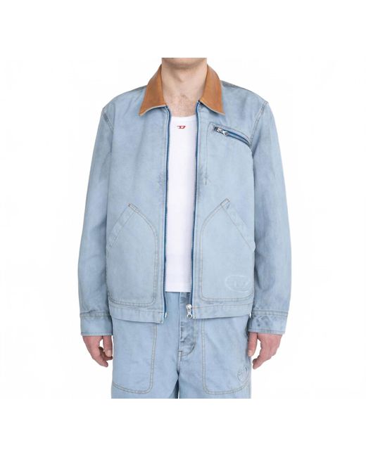 DIESEL Blue J-Chart Jacket for men