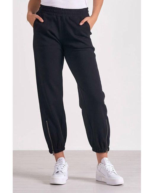Elan Blue Remmy Zipper Detail Jogger