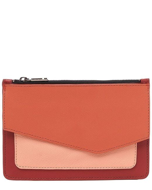 Botkier Red Cobble Hill Medium Pouch