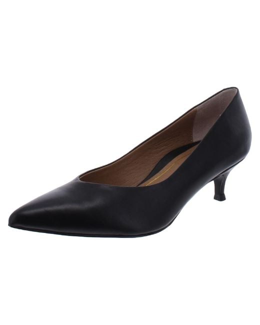 Vionic Kit Josie Leather Pointed Toe Dress Heels in Brown | Lyst