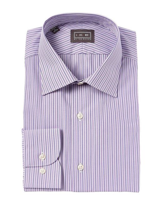 Ike Behar Purple Contemporary Fit Dress Shirt for men