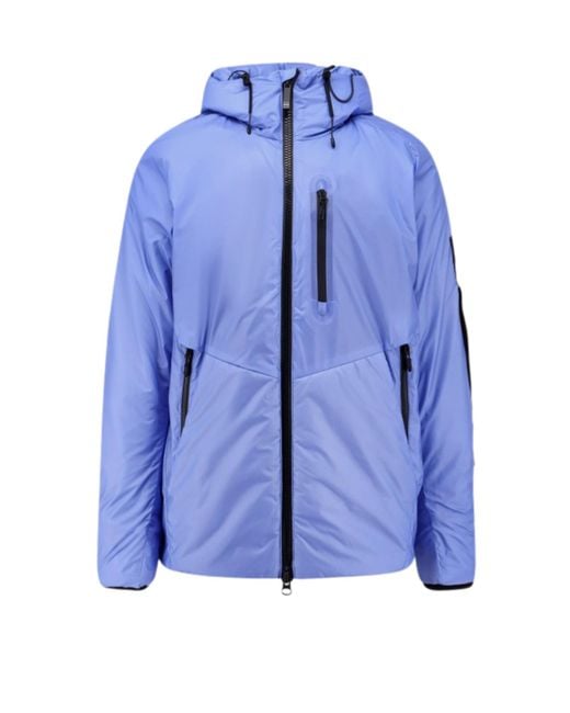 OUTHERE Blue Thermo-Reactive Nylon Puffer Jacket for men