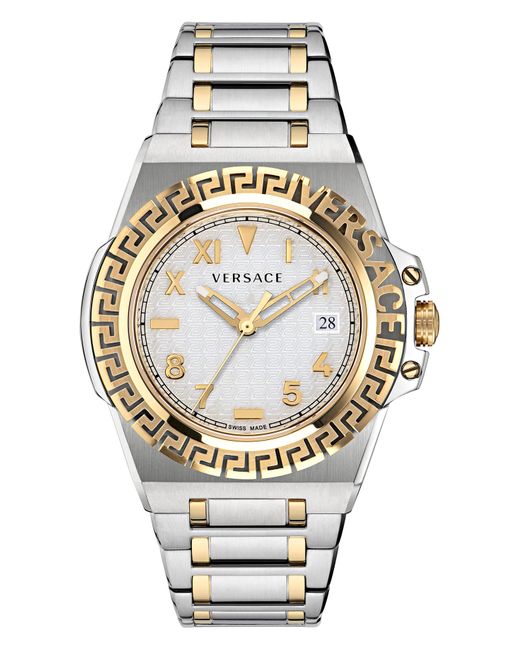 Versace Metallic Greca Reaction Bracelet Watch for men