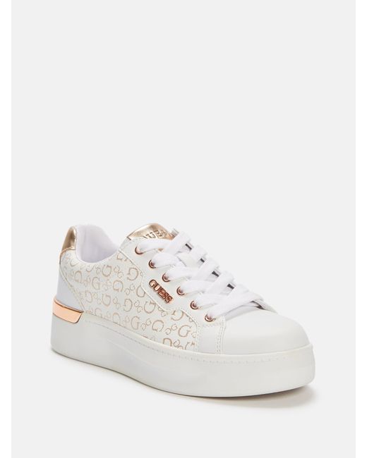 Guess Factory White Onna Low-top Logo Sneakers