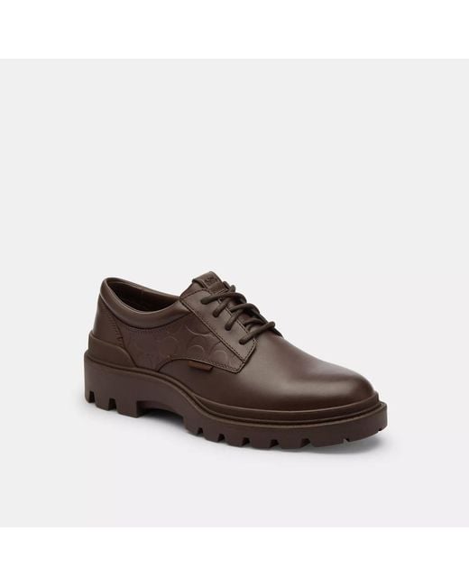 COACH Brown Cameron Derby for men