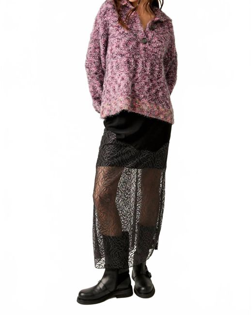 Free People Purple Stellar Pullover