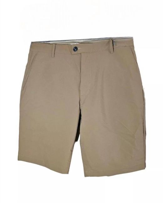 7 For All Mankind Gray Flat Front Shorts for men