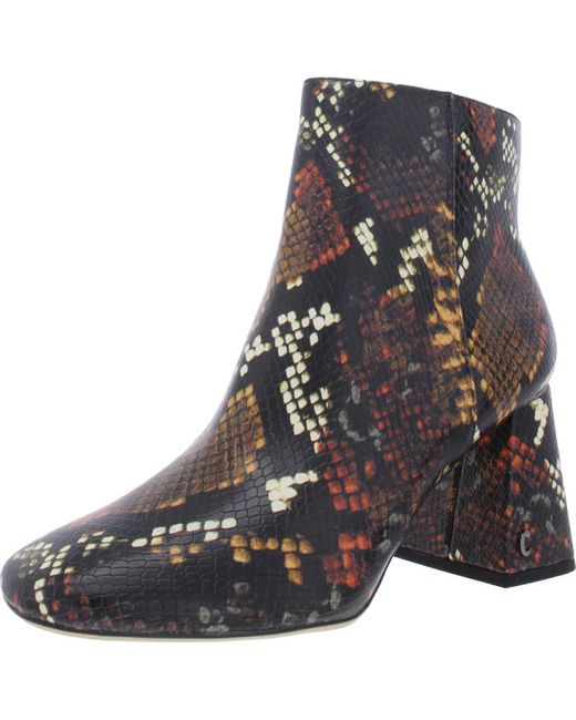 Circus by Sam Edelman Women's Black Kate Snake Print Square