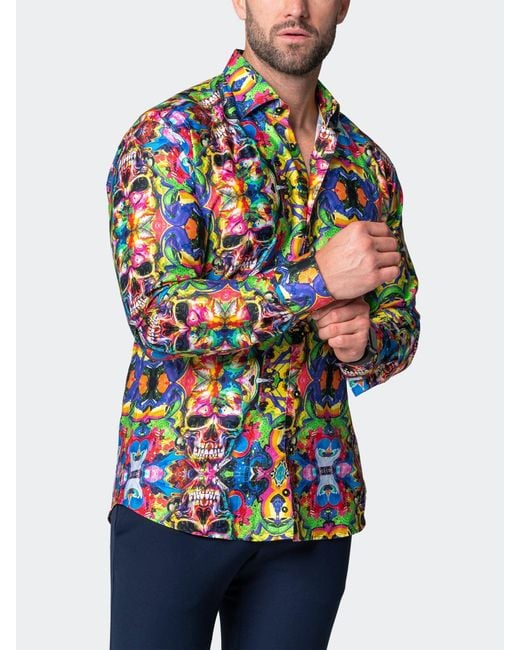 Maceoo Blue Fibonacci Acidskull for men