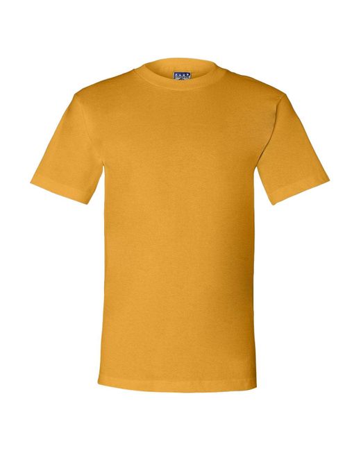 BAYSIDE Yellow Union-Made T-Shirt for men