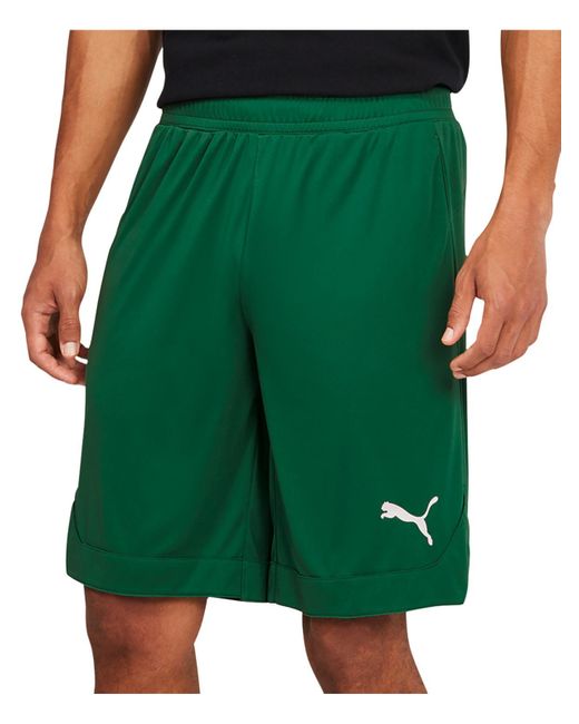 PUMA Green Basketball Workout Shorts for men