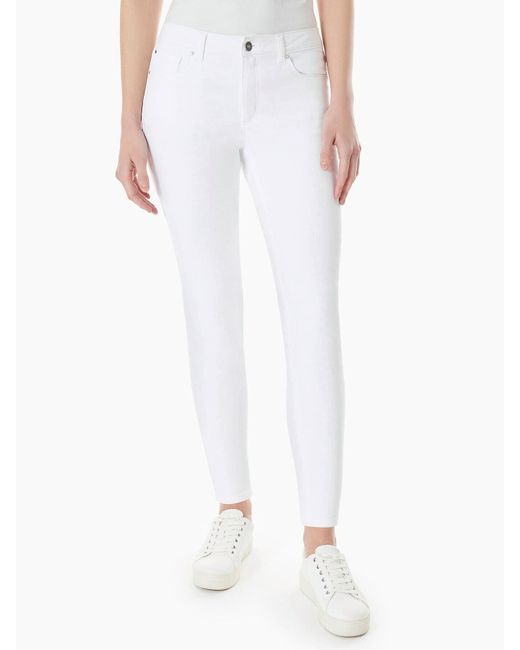 Jones New York White Lexington Skinny Jeans