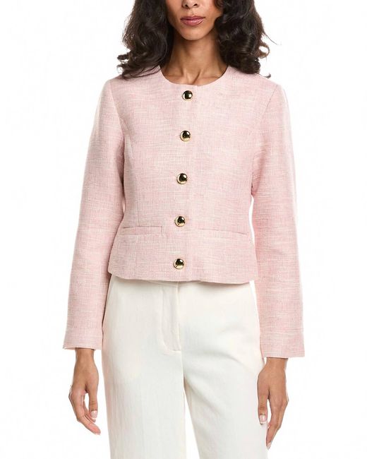 Sail To Sable Pink Button Front Jacket