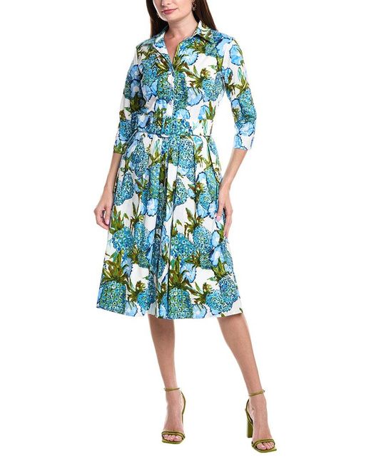 Samantha Sung Blue Audrey #1 Shirtdress