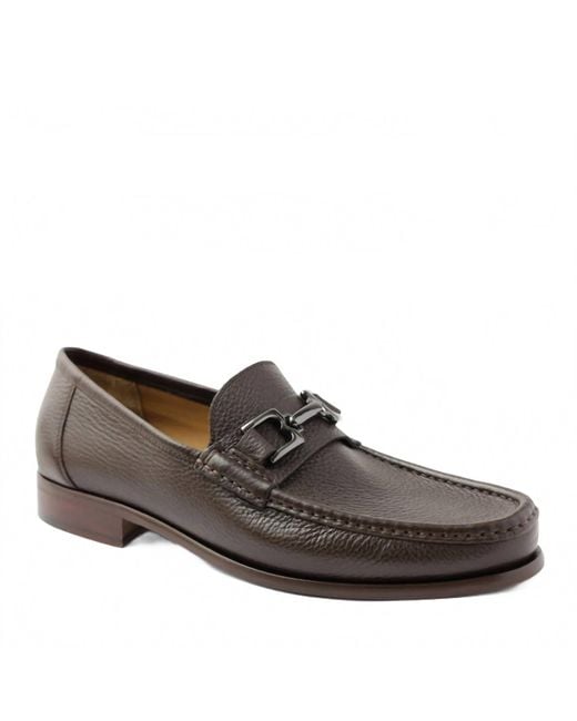 Bruno Magli Men's Brown Trieste Dress Loafers Shoes