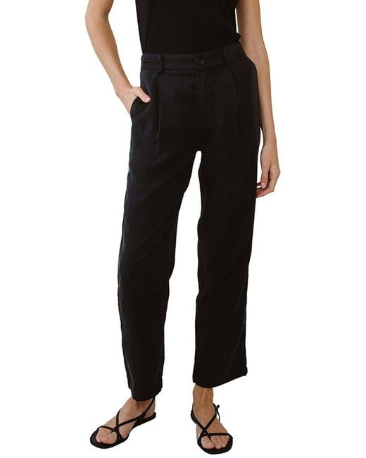 Bella Dahl Black Piped Trouser