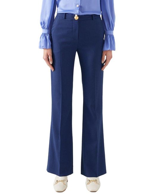 L.K.Bennett Blue Kennedy Trouser