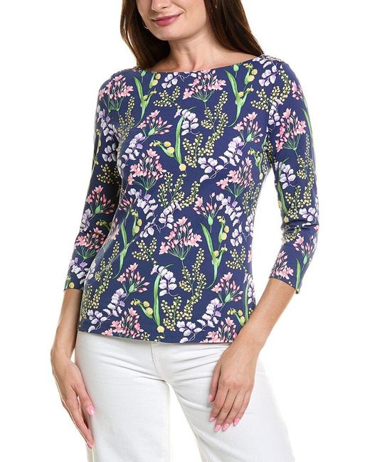 J.McLaughlin Blue Wavesong Catalina Cloth Top