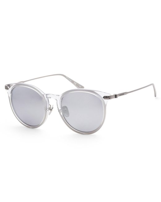 Calvin Klein Metallic 54 Mm White Sunglasses Ck18708sa-195