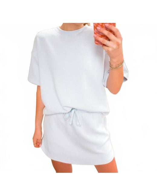 Rae Mode White Modal Short Sleeve Top