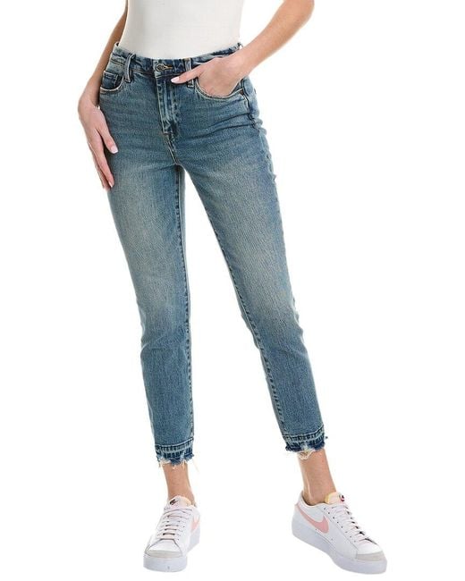 Blank NYC The Madison High-rise Life Rolls On Crop Jean in Blue | Lyst