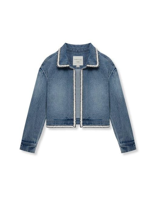 Habitual Blue Cropped Jacket