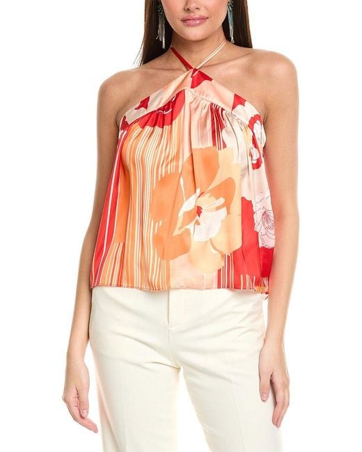 Ramy Brook Red Eunice Top