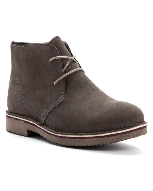 Propet Brown Findley Suede Lace-up Chukka Boots for men