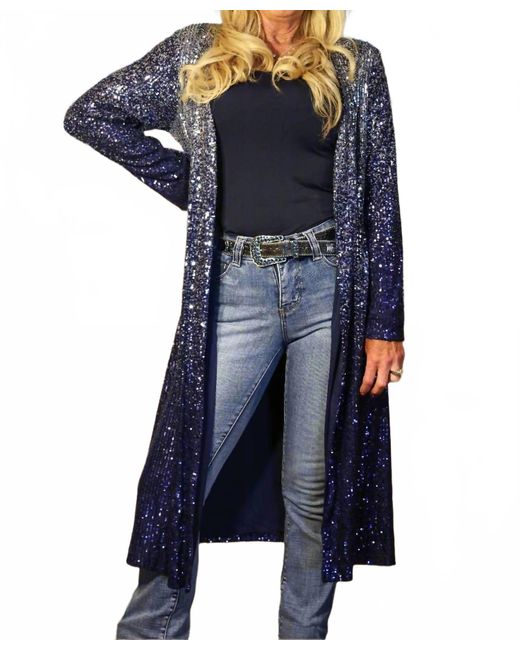 WAY?® Blue Sequin Ombre Duster
