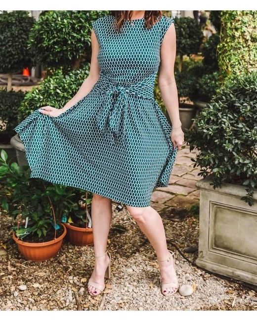 Apricot Synthetic Ellipse Midi Dress in Green (Blue) Lyst