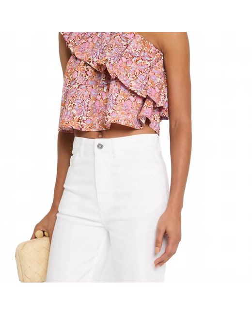 Vanessa Bruno Pink Eolia Ruffle Blouse