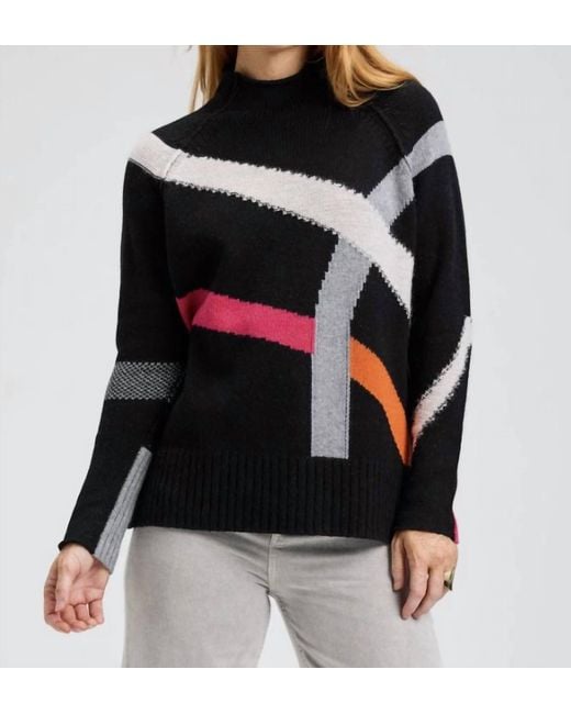 Zaket & Plover Black Read Map Sweater