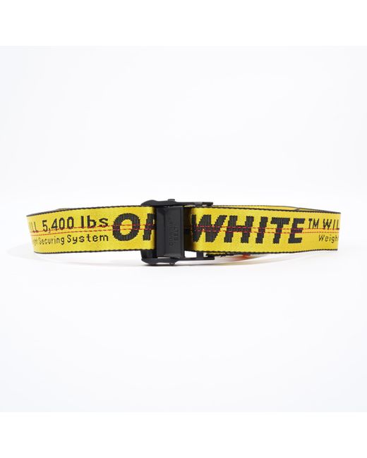 Off-White c/o Virgil Abloh Yellow Offindustrial Belt Fabric
