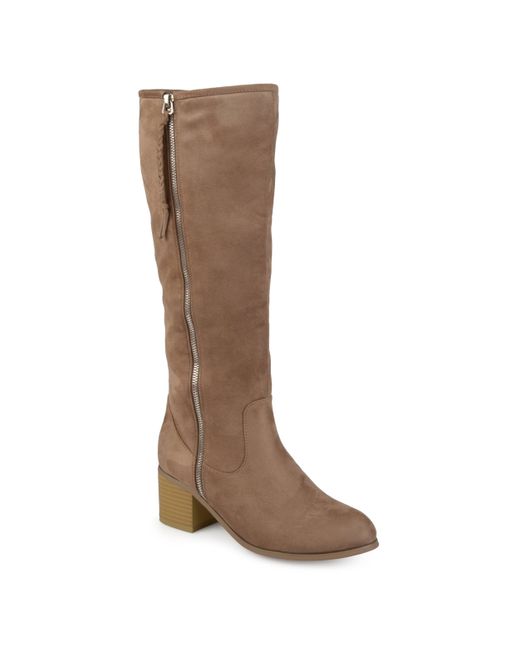 Journee Collection Brown Collection Wide Calf Sanora Boot