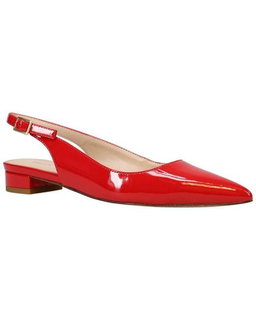 Pelle Moda Red Allin Patent Flat