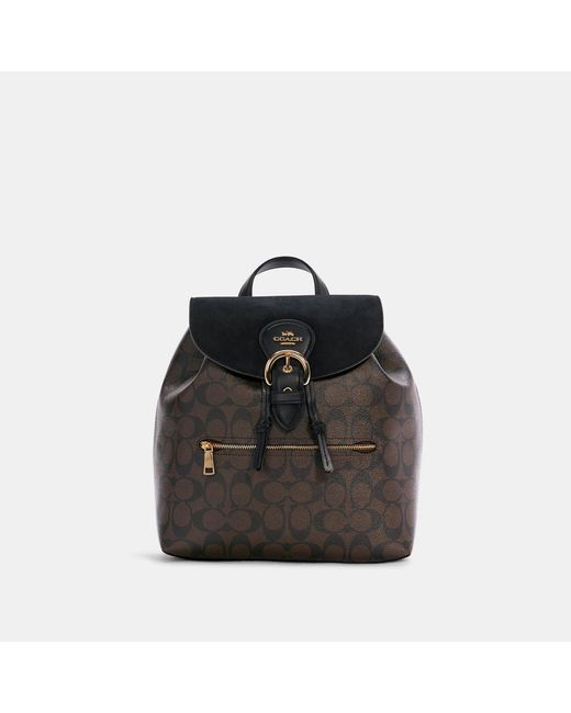 Coach Outlet Kleo Backpack In Signature Canvas in Black Lyst