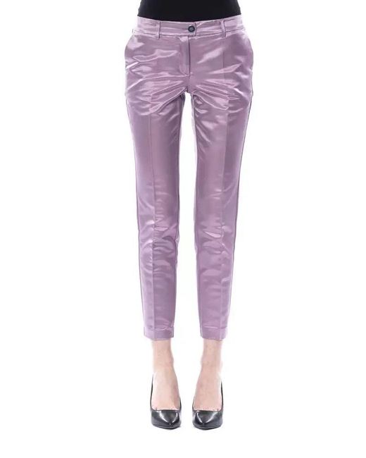 Byblos Purple Cotton Pants