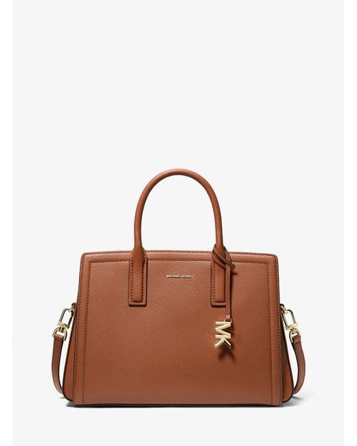 Michael Kors Brown Laila Medium Leather Satchel