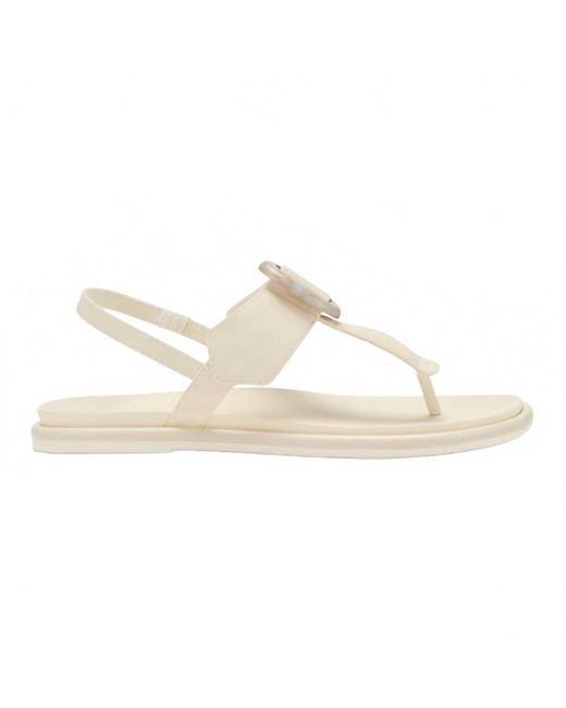 Olukai White Lai T Bar Sandal