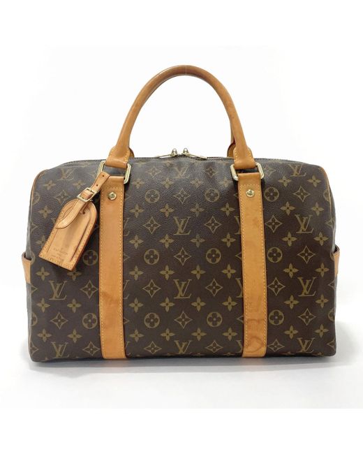 Louis Vuitton Brown Carryall Canvas Travel Bag (pre-owned)
