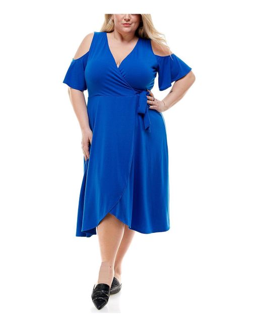 Women's Grey Fit & Flare Knee Length Dress